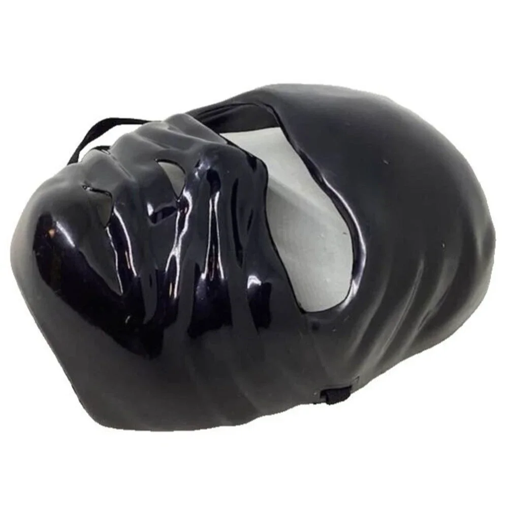 Halloween Costume Ninja Black Face Mask Rubie Hard Plastic Teen Adult